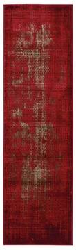 Nourison Karma Red Runner 6 to 9 ft Polypropylene Carpet 99629