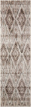 Nourison Karma Beige Runner 6 to 9 ft Polypropylene Carpet 99634