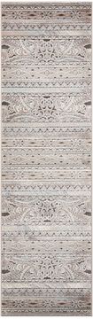 Nourison KARMA Grey Runner 6 to 9 ft polypropylene Carpet 99649