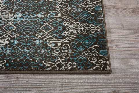 Nourison Karma Blue Runner 22 X 76 Area Rug 805-99654 Image 4