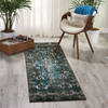 Nourison Karma Blue Runner 22 X 76 Area Rug  805-99654 Thumb 3