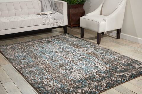 Nourison Karma Blue 53 X 74 Area Rug 805-99656 Image 3