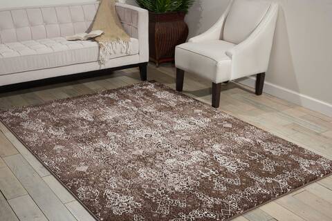 Nourison Karma Brown 93 X 129 Area Rug 805-99663 Image 3