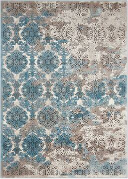 Nourison Karma Beige Rectangle 4x6 ft Polypropylene Carpet 99665