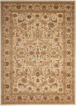 Nourison Lumiere Beige Rectangle 4x6 ft Wool Carpet 99670