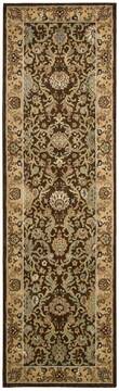 Nourison Lumiere Brown Runner 6 to 9 ft Wool Carpet 99689