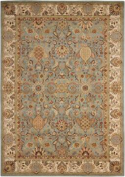 Nourison Lumiere Grey Rectangle 8x11 ft Wool Carpet 99702
