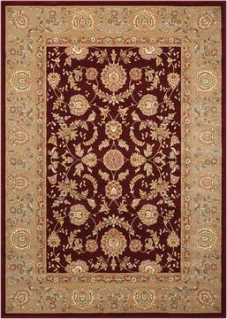 Nourison Antiquities Red Rectangle 4x6 ft Polypropylene Carpet 99750