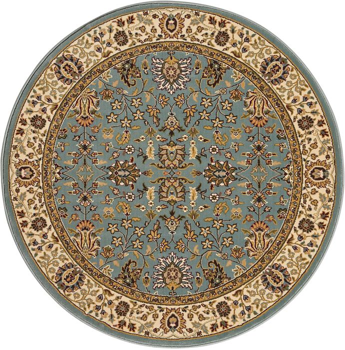 Kathy Ireland KI11 ANTIQUITIES Blue Round 39 X 39 Area Rug 99446365514 805-99813 Image 0