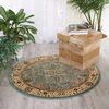 Kathy Ireland KI11 ANTIQUITIES Blue Round 39 X 39 Area Rug 99446365514 805-99813 Thumb 1