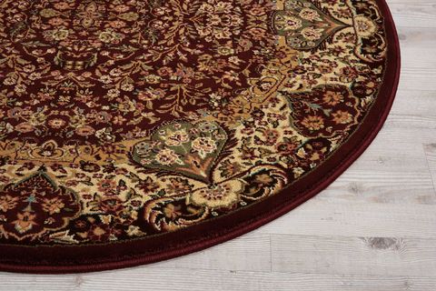 Kathy Ireland KI11 ANTIQUITIES Red Round 39 X 39 Area Rug 99446365552 805-99821 Image 2