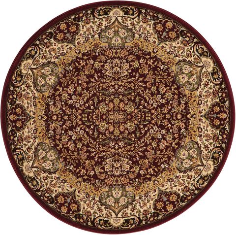 Kathy Ireland KI11 ANTIQUITIES Red Round 39 X 39 Area Rug 99446365552 805-99821 Image 0