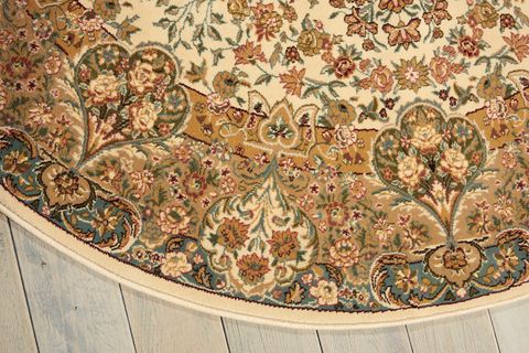 Kathy Ireland KI11 ANTIQUITIES Beige Round 53 X 53 Area Rug 99446236562 805-99831 Image 3