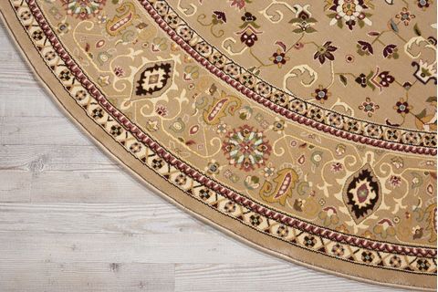 Kathy Ireland KI11 ANTIQUITIES Beige Round 710 X 710 Area Rug 99446367396 805-99874 Image 3
