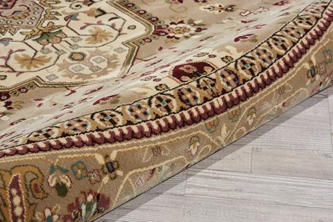 Kathy Ireland KI11 ANTIQUITIES Beige Round 710 X 710 Area Rug 99446367396 805-99874 Image 4