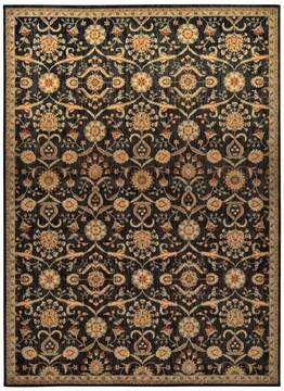 Nourison Ancient Times Black Rectangle 8x11 ft Polyester Carpet 99879