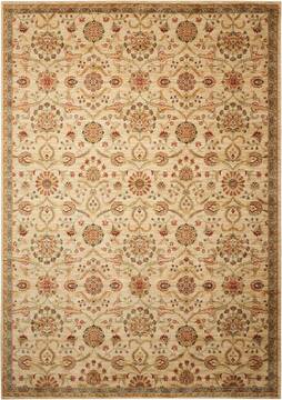 Nourison Ancient Times Beige Rectangle 4x6 ft Polyester Carpet 99887