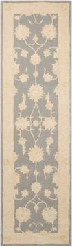 Nourison Royal Serenity Grey Runner 6 to 9 ft Wool Carpet 99932