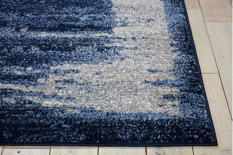 Kathy Ireland KI24 ILLUSION Blue 710 X 106 Area Rug 99446346513 805-99990 Image 4